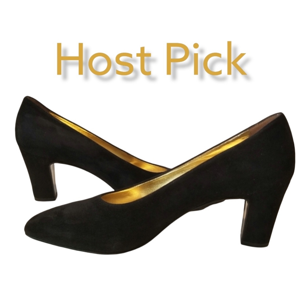 Escada Women's Black Suede Pumps